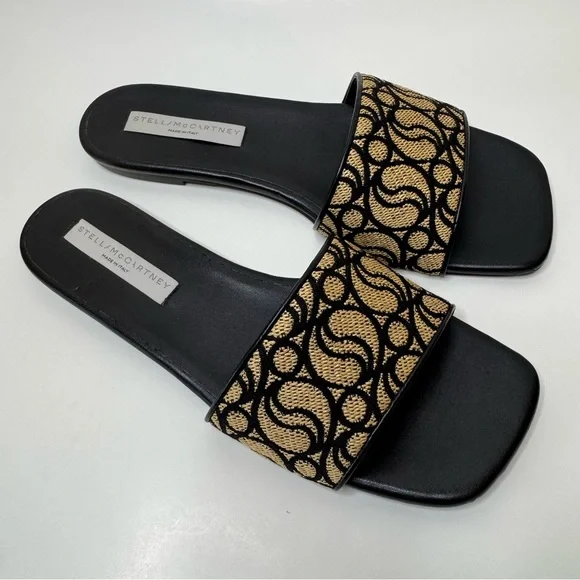 ❕SALE❕ Stella McCartney Signature Raffia Flats Size 41 - Picture 7 of 8